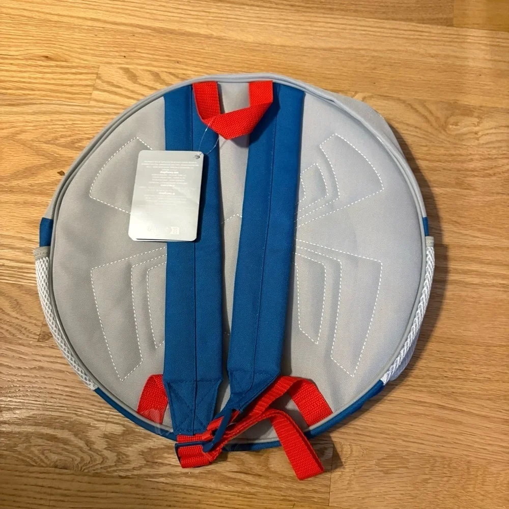 Spider-Man Blue Kids Backpack NEW Circle Round Disney Store Blue Red